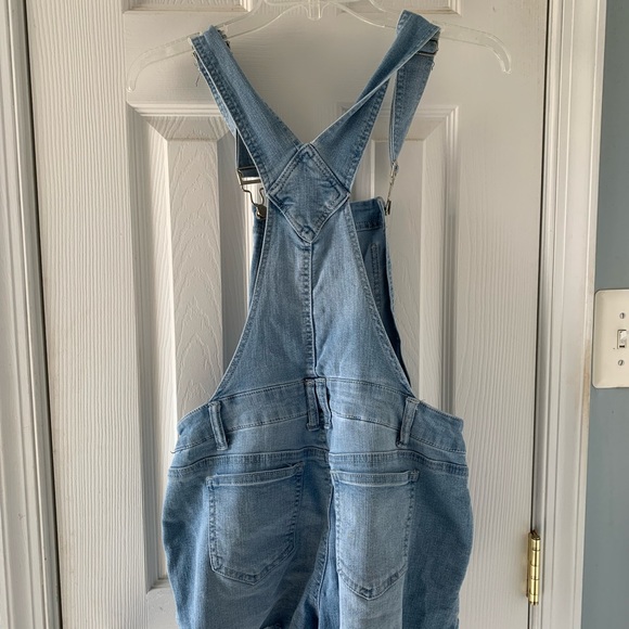 Blue Spice Overall Shorts - Picture 2 of 4